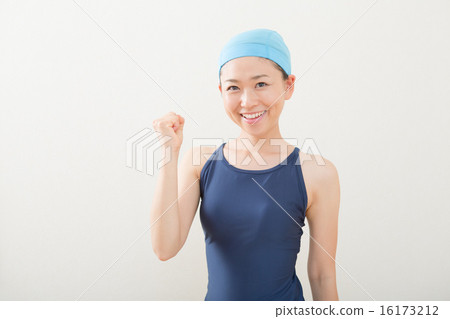 fist pump, swimwear for competition, person 16173212