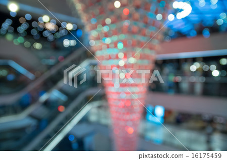 Motion Blurred with elevator and light in the Shopping Mall Motion Blurred with elevator and light in the Shopping Mall 16175459