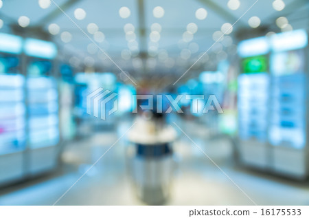 cosmetics store blur with bokeh background cosmetics store blur with bokeh background 16175533