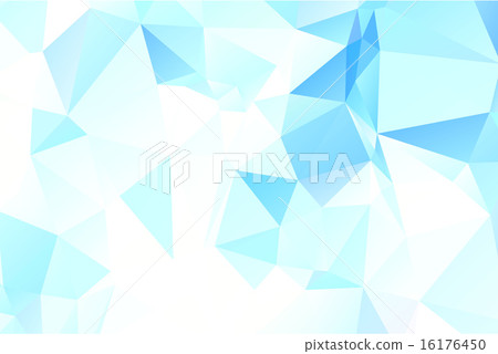 Blue tropical ocean inspired oragami style vector 16176450