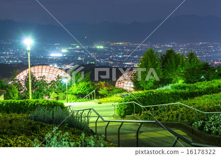 Yamanashi Prefecture, New Japan's Three Night Views [Night view from Fuefukigawa Fruit Park] 16178322