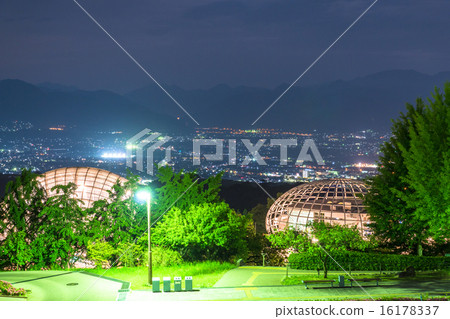 Yamanashi Prefecture, New Japan's Three Night Views [Night view from Fuefukigawa Fruit Park] 16178337