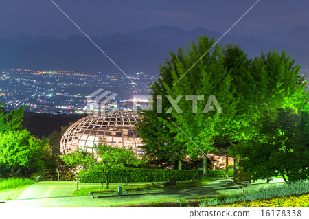 Yamanashi Prefecture, New Japan's Three Night Views [Night view from Fuefukigawa Fruit Park] 16178338