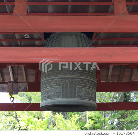 Kibiji-fudo山上的鐘樓“Bikan Kokubunji”的鐘聲 16178504