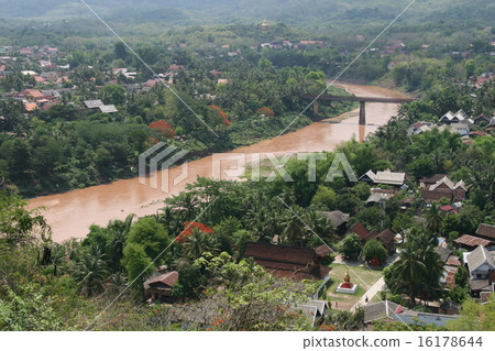 The view from Phu Si in Luang Prabang of Laos 16178644