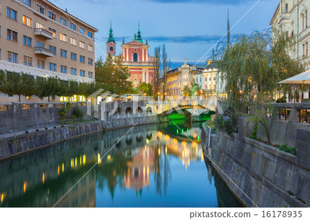 Romantic medieval Ljubljana, Slovenia, Europe. Romantic medieval Ljubljana, Slovenia, Europe. 16178935