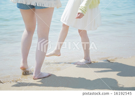 Girls playing at the beach Girls playing at the beach 16192545