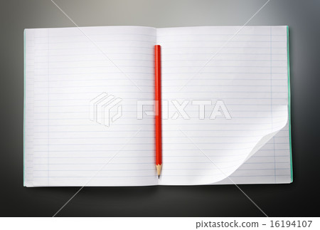 Notebook with pencil 16194107