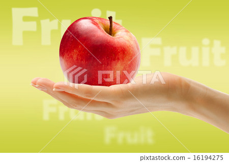 Female hand with red apple 16194275