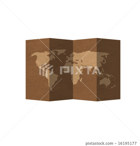 Wold Map fold old Wold Map fold old 16195177
