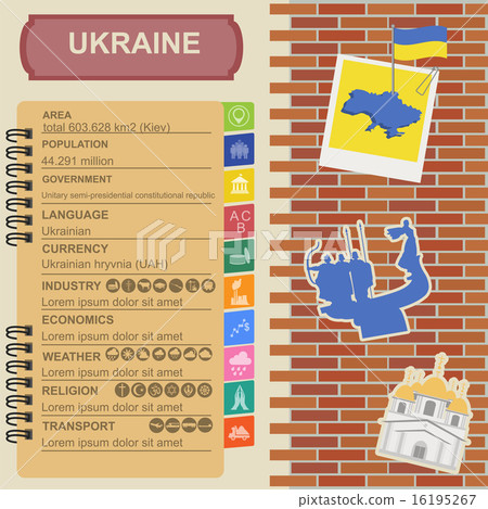 Ukraine infographics, statistical data, sights 16195267