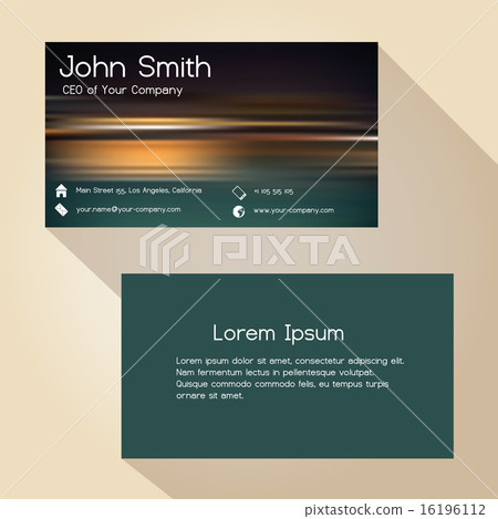 black abstract color lights business card design 16196112