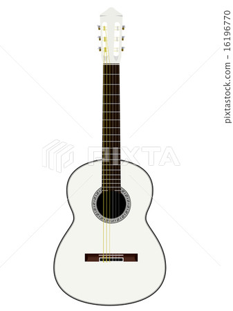 White classical guitar 16196770