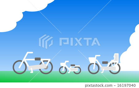 Bicycle with family Bicycle with family 16197040
