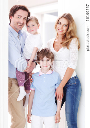 happy family inside house happy family inside house 16199367
