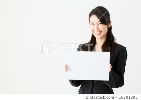Business woman white back image 16201295