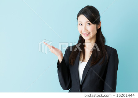 女商人藍色後面圖像 16201444