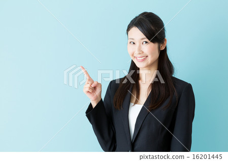 女商人藍色後面圖像 女商人藍色後面圖像 16201445