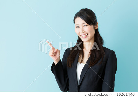 女商人藍色後面圖像 女商人藍色後面圖像 16201446