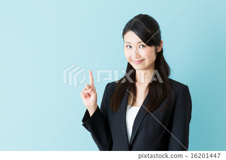 Business woman blue back image Business woman blue back image 16201447