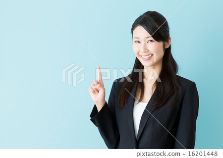女商人藍色後面圖像 女商人藍色後面圖像 16201448