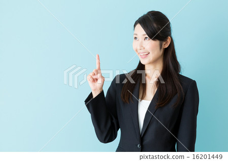 女商人藍色後面圖像 女商人藍色後面圖像 16201449