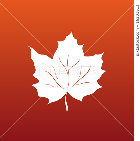 Maple Leaf on Orange Background Maple Leaf on Orange Background 16201913