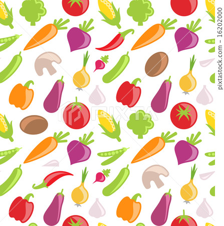 Seamless Pattern of Vegetables 16202000