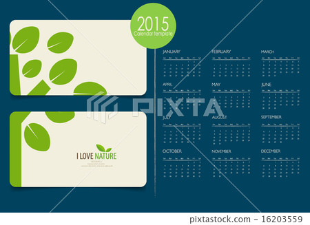 2015 calendar. Vector illustration. 2015 calendar. Vector illustration. 16203559