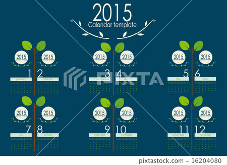 2015 calendar. Vector illustration. 2015 calendar. Vector illustration. 16204080