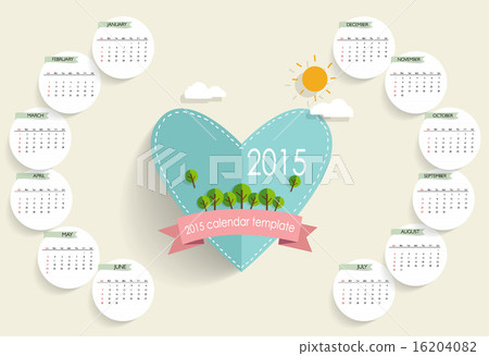 2015 calendar. Vector illustration. 2015 calendar. Vector illustration. 16204082