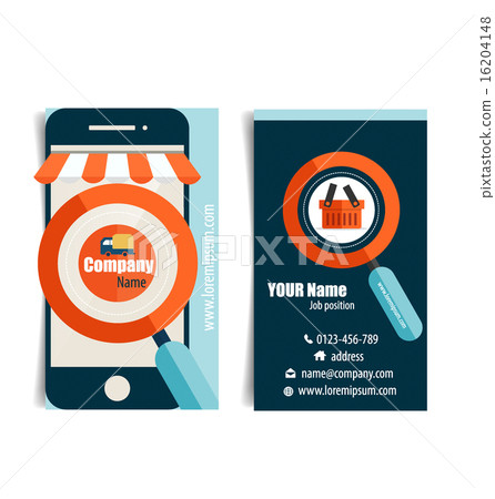 Modern business card template, Business concept 16204148