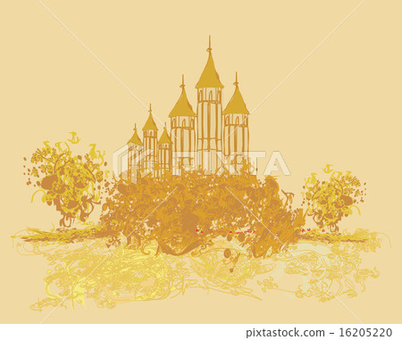 castle or church in retro style castle or church in retro style 16205220