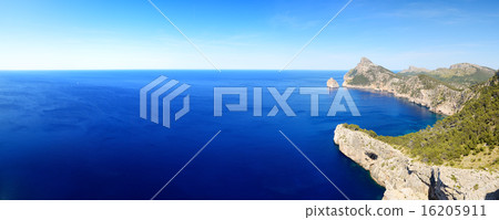 The panorama of Cape Formentor on Mallorca island The panorama of Cape Formentor on Mallorca island 16205911