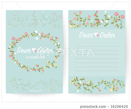 Vintage wedding invitation set design Template Vintage wedding invitation set design Template 16206420