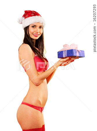 mrs claus in red bikini 16207293