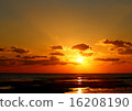 Coast of the light sunset setting sun 16208190