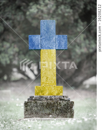 Gravestone in the cemetery - Ukraine Gravestone in the cemetery - Ukraine 16208212