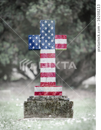 Gravestone in the cemetery - USA Gravestone in the cemetery - USA 16208213
