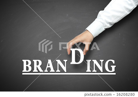 Hand holding branding concept 16208280