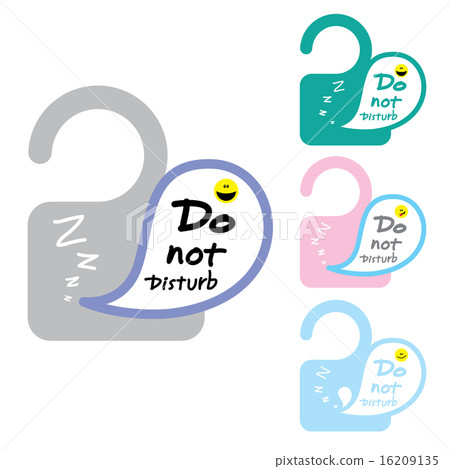 Sign do not disturb tag Sign do not disturb tag 16209135