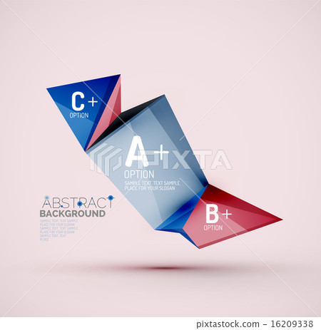 Geometric shapes with sample text. Abstract template Geometric shapes with sample text. Abstract template 16209338