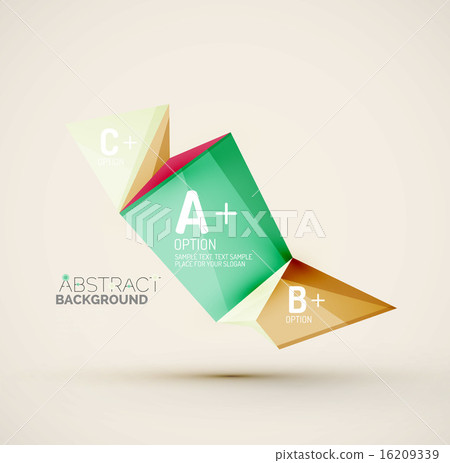 Geometric shapes with sample text. Abstract template Geometric shapes with sample text. Abstract template 16209339