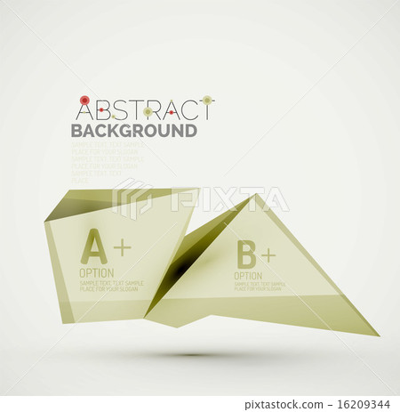 Geometric shapes with sample text. Abstract template Geometric shapes with sample text. Abstract template 16209344