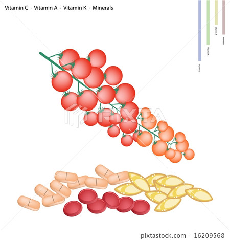 Cherry Tomatoes with Vitamin C, A and K 16209568