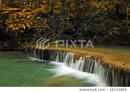 Waterfall in the forest nature background Waterfall in the forest nature background 16210865