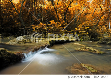 Waterfall in the forest nature background Waterfall in the forest nature background 16210868