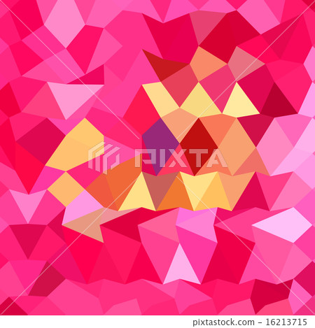 Brink Pink Abstract Low Polygon Background 16213715