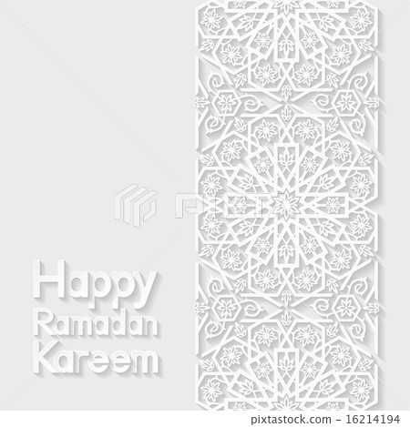 Ramadan Kareem greeting card. Vector illustration. 16214194