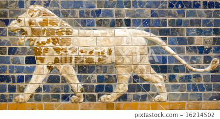 Fragment of the Babylonian Ishtar Gate Fragment of the Babylonian Ishtar Gate 16214502